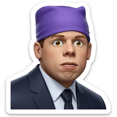 formal portrait of a man sticker