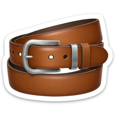 Leather belt emoji sticker