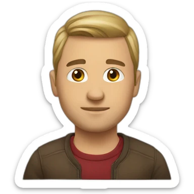 Man latvian cool lool strong sticker