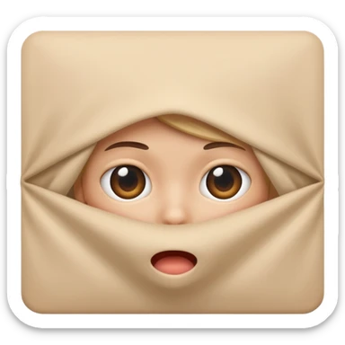 Hiding peekaboo sticker