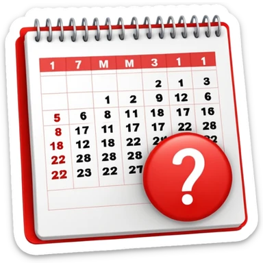 calendar, first page, day 1 sticker