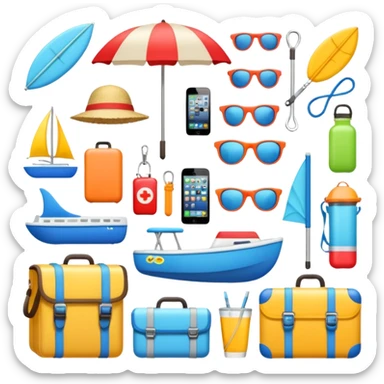 vacation equipment sticker