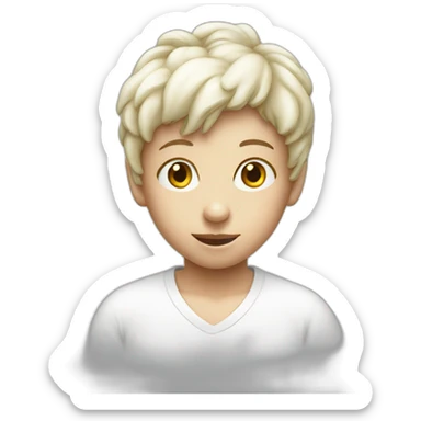 Kids in a white that is written free candy on it sticker