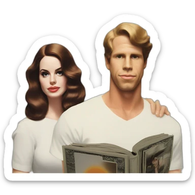 lana del rey norman fucking rockwell album cover sticker