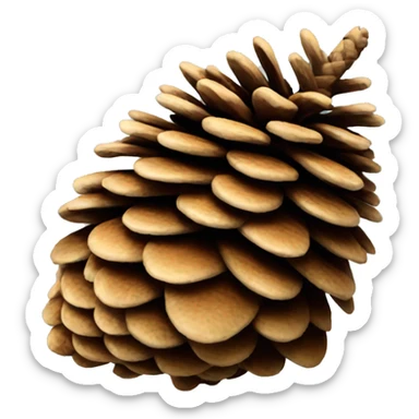 pine cone sticker