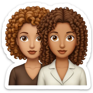 🧖🏽‍♀️+👩🏽‍🦱 sticker