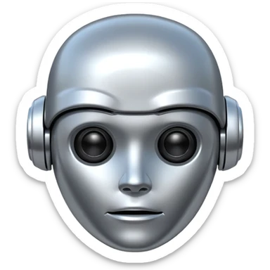 ai robo head sticker