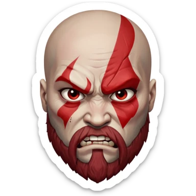 God of war, Kratos face sticker