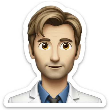 Caucasian-Gril-Companion-to-DoctorWho-David-Tennant sticker