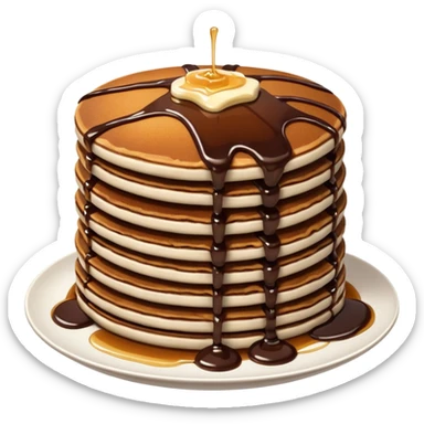 Chocolate pancakes sticker