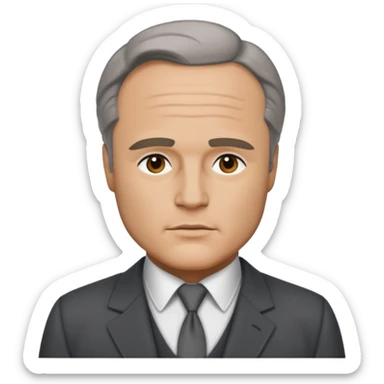 Marlon Brando with dark gray suit sticker