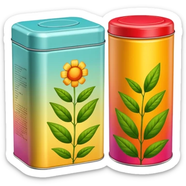 Herbal Tea Tins sticker