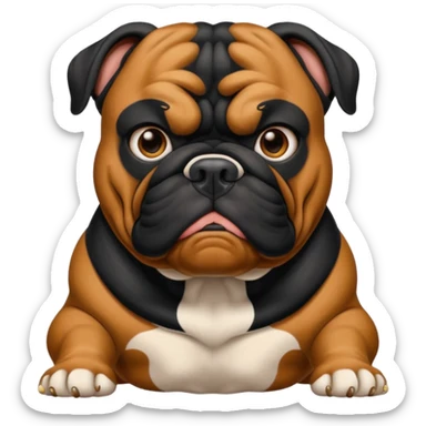black bulldog Y3 sticker