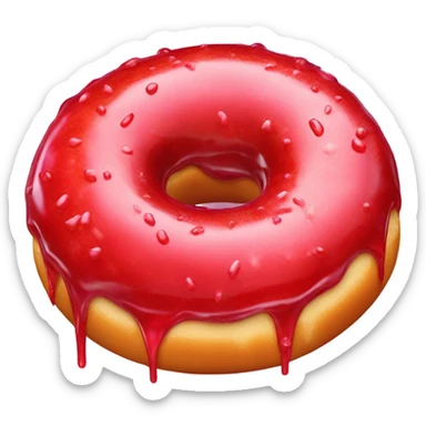 Jelly filled donut  sticker