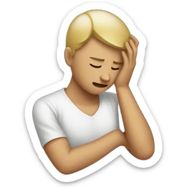 someone in pain sticker