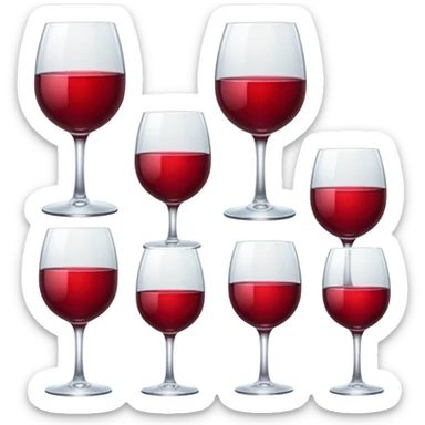 HAZ UNA lista de objetivos en color vino/rojo carmesí sticker