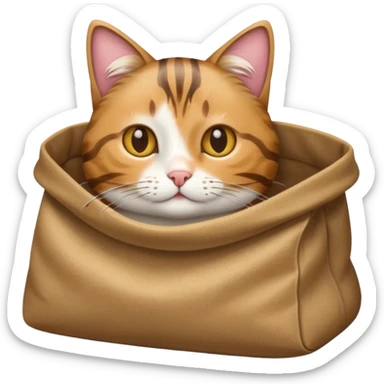 Cat in the bag sticker