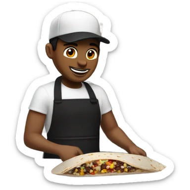 Chipotle worker sticker