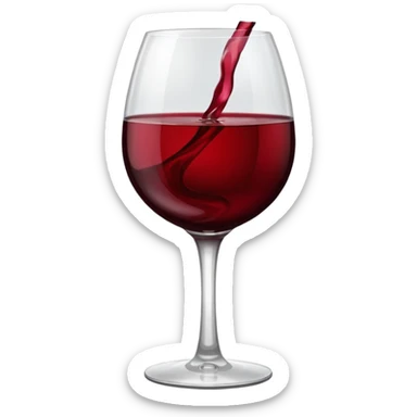 A bottle of wine sticker