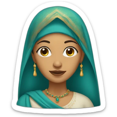 moroccan woman sticker