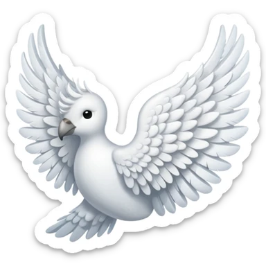 make this emoji face the opposite direction 🪽 sticker