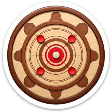 Carrom board sticker