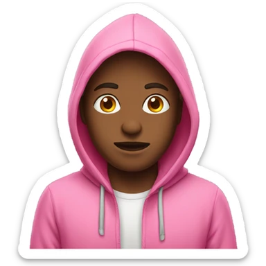Pink hoodie sticker