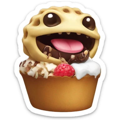 Heterocephalus glaber enjoying a sweet treat sticker