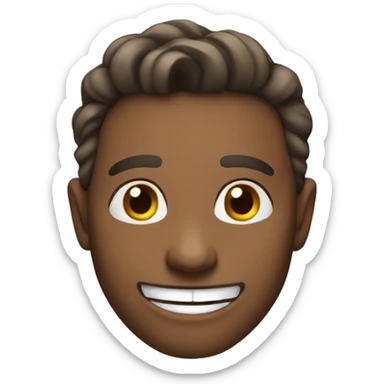 Uncanny smile emoji sticker