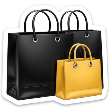 Черные пакеты чанел и диор sticker