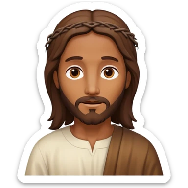 Jesus Christ whit brown skin sticker