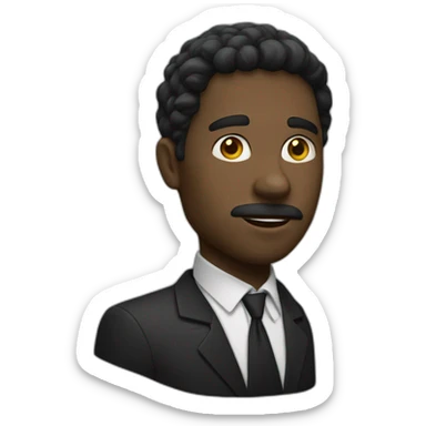 un noir qui nage sticker