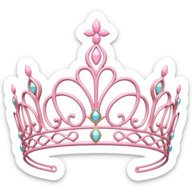 light pink tiara sticker