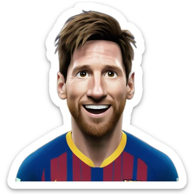 Messi qui fait sa célébration sticker