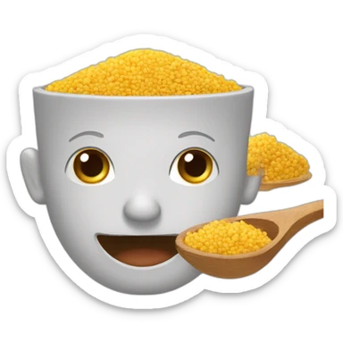 Colombemange du couscous sticker