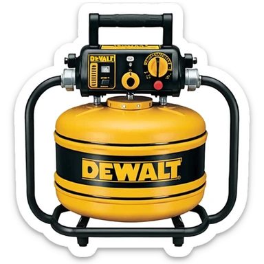 DEWALT DWFP55126 Heavy-Duty Pancake Compressor, Gas, 5 Gal. emoji style  sticker