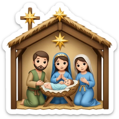 Pessebre Nadal nen jesús sticker