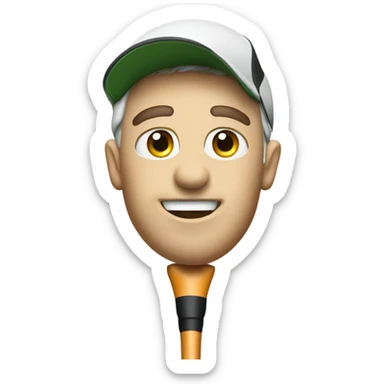 Talking golf club sticker