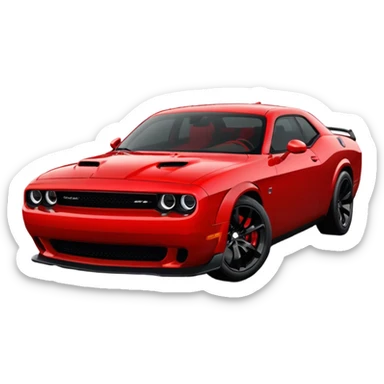 Dodge Challenger hellcat sticker