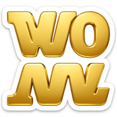 emoji of text "NEW" in times new roman font sticker
