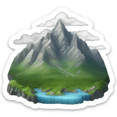 Mountains of Altay sticker