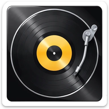 vinyl record sticker