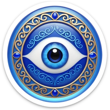 Turkish amulet against the evil eye sticker