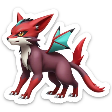 Noivern-Torracat-Zoroark full body sticker