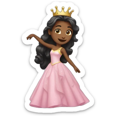 dancing princess sticker