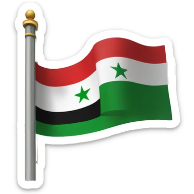 Free syria flag sticker