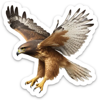 Hawk rush sticker