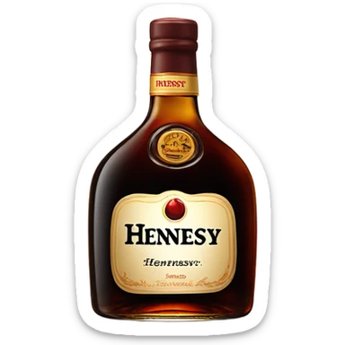 hennessy bottle  sticker