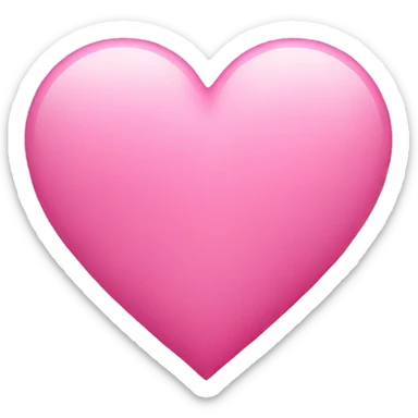 Pink heart sticker