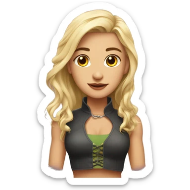 A beautiful girl with a strong man  sticker